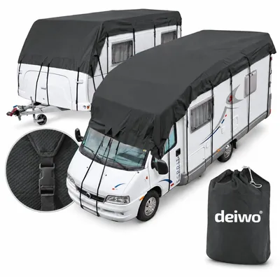 Obrázok produktu pre Ochranná plachta na karavan a obytný automobil, odolná voči poveternostným vplyvom, 8 x 3 m