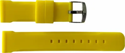 Produktbild von Buzzufy Silikon Gelb Chrono Armband 22mm Chronograph