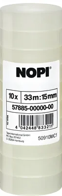 Produktbild von tesa NOPI Klebefilm 33m x 15mm transparent