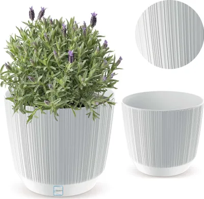 Zdjęcie produktu dla Doniczka Osłonka Domowa 14,6 Cm Ryfo Na Stół Parapet Do Domu Biała