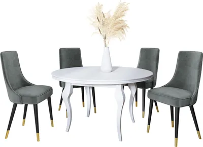 Produktbild von MIRJAN24 Stuhl Perla 3, 1 Stück, Polsterstuhl, Beine aus Metall, 50x46x89 cm, Wohnzimmer (Farbe: Magic Velvet 2217, Beine: Schwarz / Schwarz + Gold)
