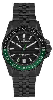 Produktbild von Jacques Lemans Armbanduhr Date Liverpool Diver Black