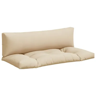 Immagine prodotto di vidaXL Cuscino Pallet 2 pezzi Tessuto beige