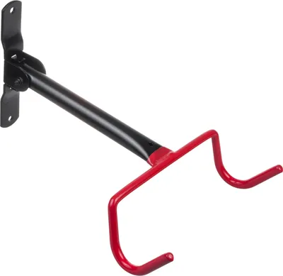 Obrázek produktu pro Nosič kol Maclean MC-430 Bike Wall Mount Bike Rack 2 Hooks Steel Max. zatížení 30 kg Černo-červený