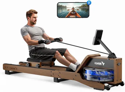 Zdjęcie produktu dla Wioślarz wodny - Trening wioślarski - Urządzenie fitness - Wioślarz - Wioślarz do użytku w pomieszczeniach - Składany