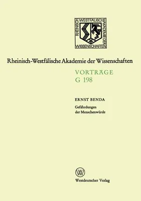 Obrázok produktu pre Gefährdungen der Menschenwürde