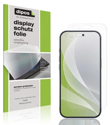 Produktbild von 4x Schutzfolie für Apple iPhone 18 Pro matt Displayschutzfolie Folie Display Schutz dipos