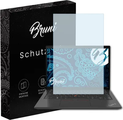 Produktbild von Bruni Basics-Clear 2x Schutzfolie kompatibel mit Lenovo ThinkPad P14s (Gen 4) Folie