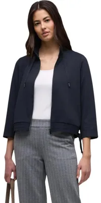 Image de Sweat-shirt Street One en polyester, couleur bleu