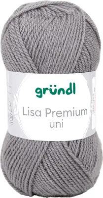Produktbild von Wolle Lisa, 50g, 133m Grau