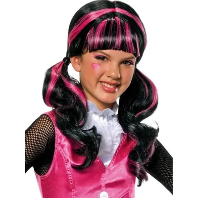 Produktbild von Monster High Kinder Perücke (Draculaura) Rubies