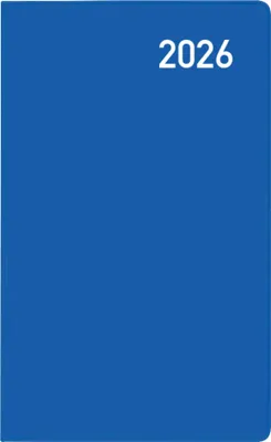 Produktbild von Taschenkalender Saturn Leporello Karton blau 2026