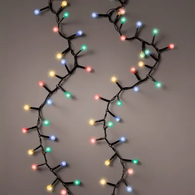 Immagine prodotto di 3.12 luci fiabesche con funzione CHERRY - 500 sfere LED colorate / 11 m - Timer e funzioni per le feste