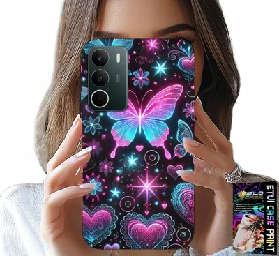 Zdjęcie produktu dla Etui Do Realme C71 4G - Kolorowy Motylek Serce Modne Wzory Case