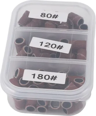 Immagine prodotto di Bande di levigatura per fresa per unghie, bande di levigatura per fresa per unghie, bande di levigatura per fresa per unghie, bande di levigatura con punta a mandrino, bande di levigatura per nail art, tappi di levigatura per manicure