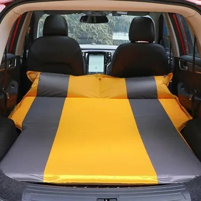 Produktbild von Aufblasbare, wasserdichte Matratze für den Rücksitz des Autos und Kofferraum | Ideal für Camping, Zuhause und Reisen mit SUV