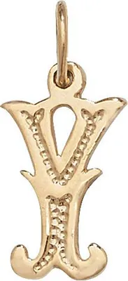 Produktbild von Vintage 9 Karat (375) Gold Buchstaben / Initiale Damen - Anhänger; TRS35327LTY