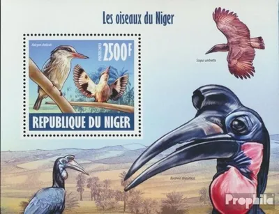 Produktbild von Briefmarken Niger 2013 Mi Block 228 (kompl. Ausg.) postfrisch Vögel von Niger