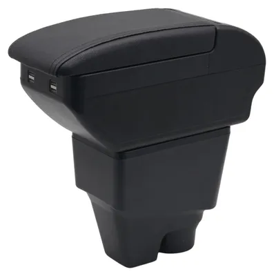 Imagen del producto de Reposabrazos para coche, compatible con Citroen C3, modelos 2016-2024, color negro