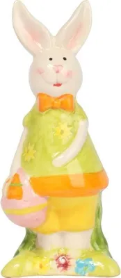 Zdjęcie produktu dla Zając Ceramiczny Figurka Żółta