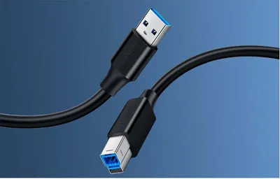 Obrázok produktu pre Kábel tlačiarne USB 3.0 A-B UGREEN US210, káblový adaptér USB kábel 1m čierny