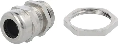 Immagine prodotto di Raccordo LAPP con controdado PG13,5x1,41 ottone (CuZn) nichelato lunghezza filettatura 6,5 mm - 1 pezzo