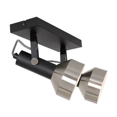 Image de Mexlite - spot - Acier - noir - métal - spot en saillie - E27 - 3338ZW