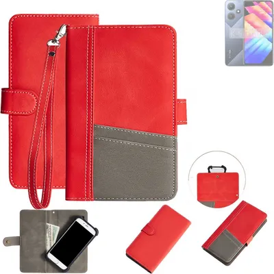 Produktbild von K-S-Trade Handy Schutzhülle für Infinix Hot 30i X669C Hülle Portemonnee Brieftasche Klapphülle Kartenfächer Flip Wallet Case Etui