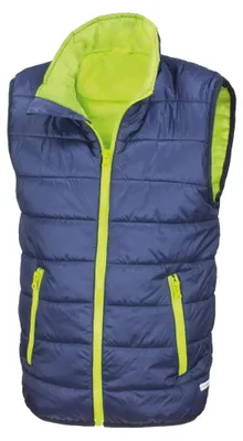 Produktbild von Result Core Kinder Gilet LT129 (L) (Marineblau/Lime)