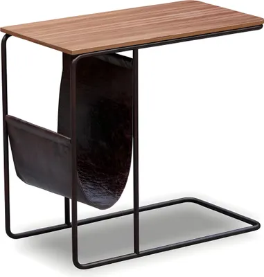 Immagine prodotto di Tavolino in legno e metallo in stile marrone moderno ed elegante