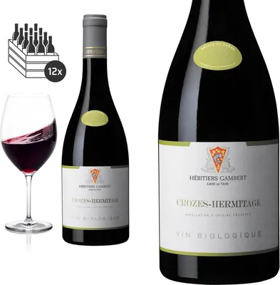 Produktbild von 12er Karton 2021 Crozes-Hermitage rouge  trocken von Cave de Tain - Rotwein