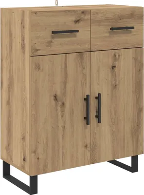 Zdjęcie produktu dla vidaXL Kredens dębowy Artisan 69,5 x 34 x 90 cm materiał drewnopochodny