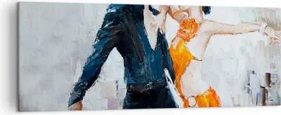Produktbild von Bild auf Leinwand - Leinwandbild - tanzen sie - 140x50cm - Wand Bild - Wanddeko - Wandbilder - Leinwanddruck - Bilder - Kunstdruck - Wanddekoration - Leinwand bilder - Wandkunst - AB140x50-3772