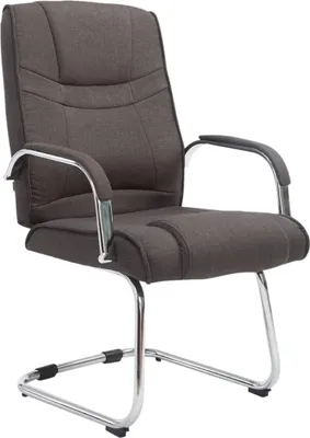 Zdjęcie produktu dla Nowoczesne ergonomiczne krzesło bujane - krzesło dla gości - bezpieczeństwo do 180 kg | Kolor: ciemnoszary