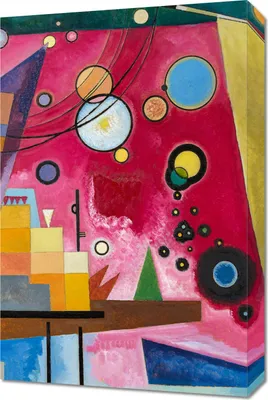 Image de Tableau 40 x 60 cm Heavy Red, Wassily Kandinsky Vintage pour le salon