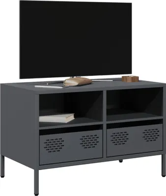 Obrázek produktu pro Maison Exclusive - TV skříňka antracitová 68x39x43,5 cm za studena válcovaná ocel