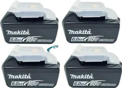 Produktbild von Lithium-Ionen-Batterie, 6000mAh Kapazität, 18V Spannung, 4STK 60Ah