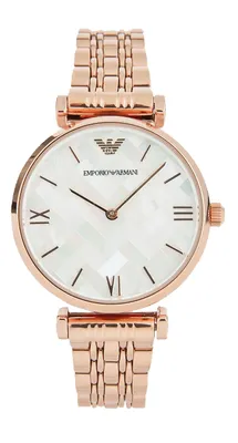 Produktbild von Emporio Armani AR11110 Damen-Armbanduhr, Roségold-Gehäuse, Metall-Armband