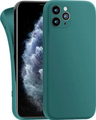 Produktbild von Hülle für Apple iPhone 11 Pro Max - Handyhülle mit Kameraschutz Cover aus Silikon in Olivgrün