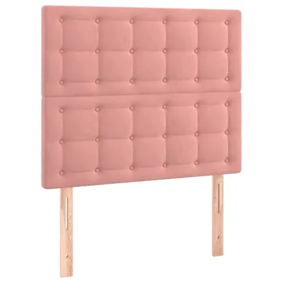 Produktbild von vidaXL Kopfteil Rosa 100 x 5 x 118/128 cm Samt