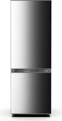 Produktbild von PKM KG173CIX Kühl-Gefrierkombination, 161L, 145x50x52 cm, Inox-Design, freistehend, 4-Sterne, wechselbarer Türanschlag, LED-Beleuchtung, extrem stromsparend, flüsterleise