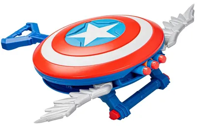 Immagine prodotto di Blaster Captain America Redwing con 3 dardi Nerf