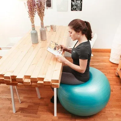 Produktbild von Fitnessball 55-85cm, Anti-Burst, Trainingsball für Yoga, Pilates, Core-Training