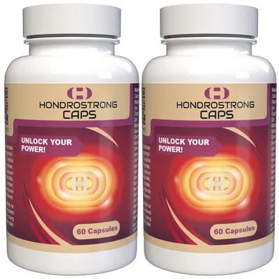 Zdjęcie produktu dla Hondrostrong Caps - 120 kapsułek, opakowanie 2 sztuki