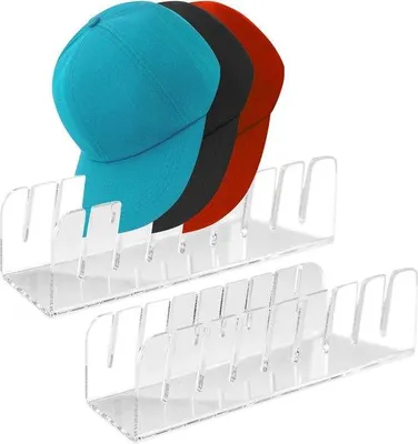 Immagine prodotto di Portacappellini in acrilico trasparente per 14 cappellini da baseball