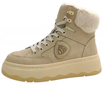 Immagine prodotto di Scarpe da trekking da donna Blauer USA, color beige, con lacci, adatte al tempo libero