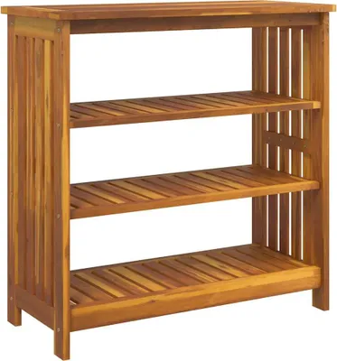 Obrázok produktu pre vidaXL Záhradná skrinka s policou prírodná 90 x 40 x 90 cm z masívneho dreva akácie