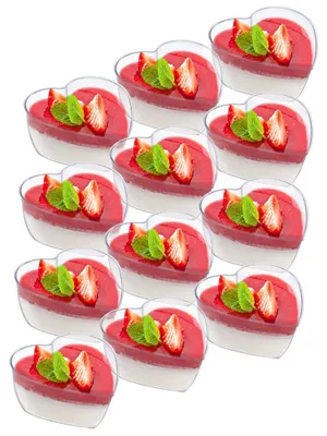 Produktbild von Orion | Dessertbecher 12er Set - 120 ml - 8,5x8,5 cm - Wiederverwendbar - Transparent