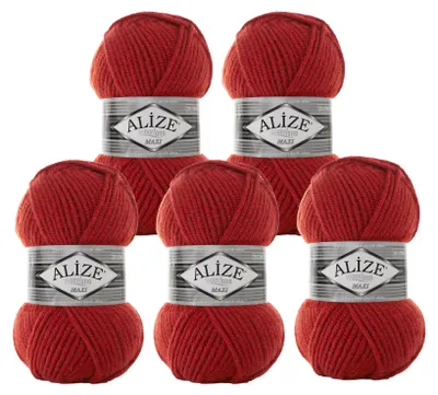 Produktbild von 500g Strickgarn Strickwolle Alize Superlana Maxi 25% Wolle, Farbwahl