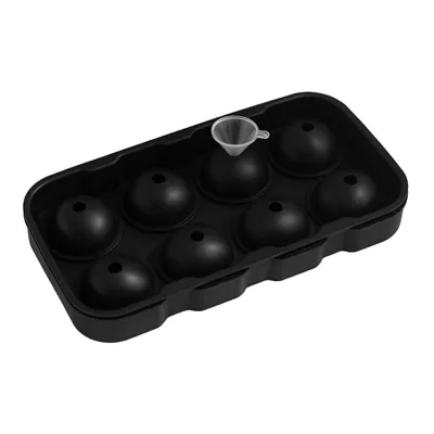 Produktbild von Silikon Eiswürfelform Kugel Eiswürfelbehälter mit Trichter Eiswürfelbereiter Eisbälle Eiswürfel Silikonform Eiskugel